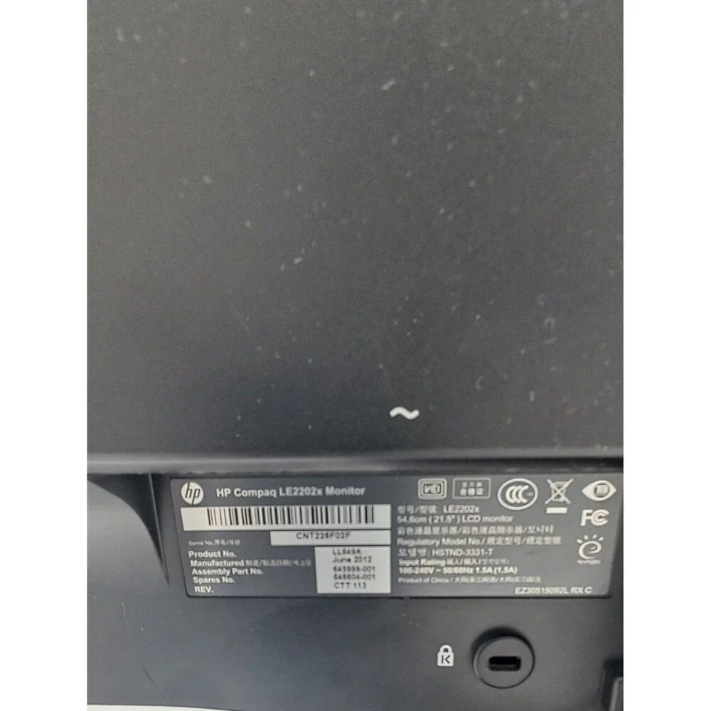 HP Compaq LED Monitor LE2202X 21.5